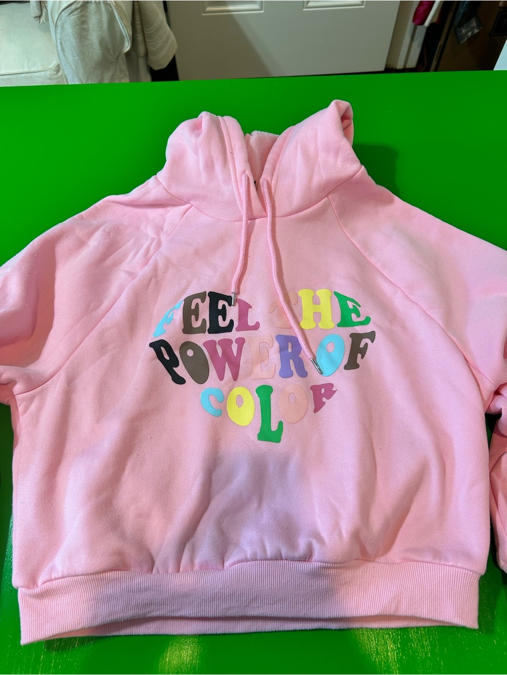 SHEIN Pink Fleece Hoodie